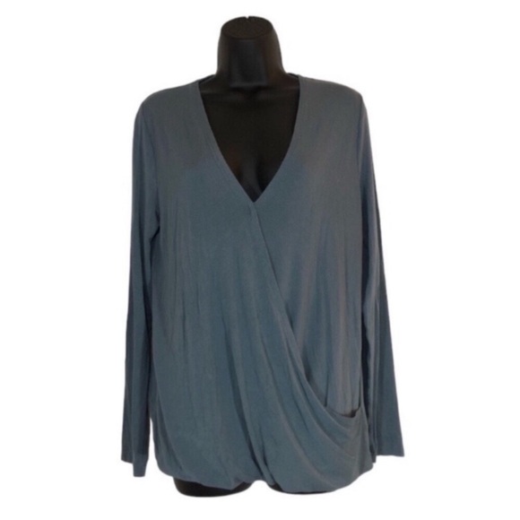 BCBG MAXAZRIA Women’s Cathryn style Top Slate Blue Sz Med Excellent Condition - Picture 1 of 8